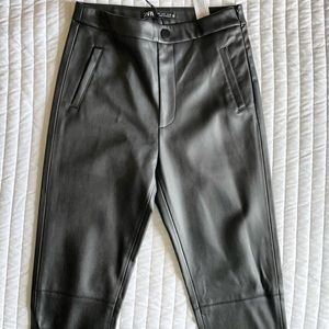 Zara- Black Faux Leather - Size S